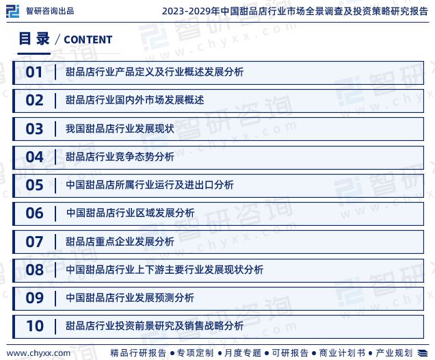 中M6 米乐国甜品店行业市场运行态势、产业链全景及发展趋势预测报告(图2)